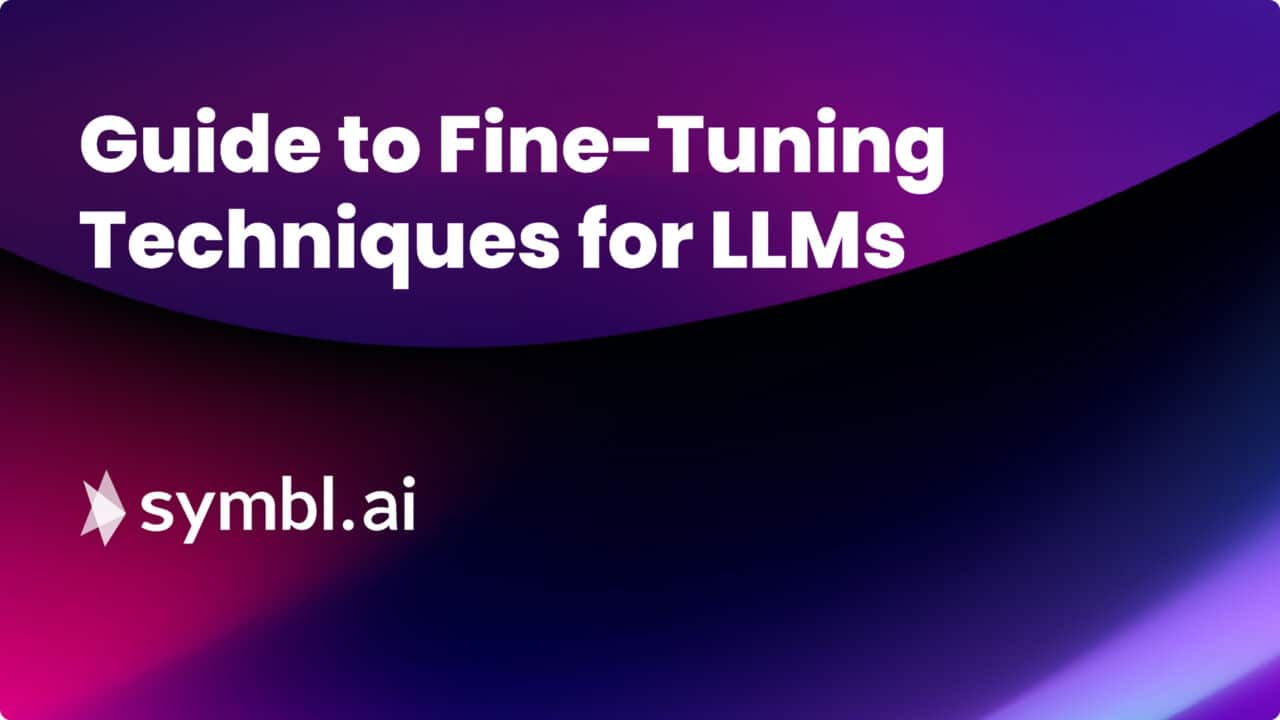 Purple and black blog cover for Guide to Fine-Tuning Techniques for LLMs